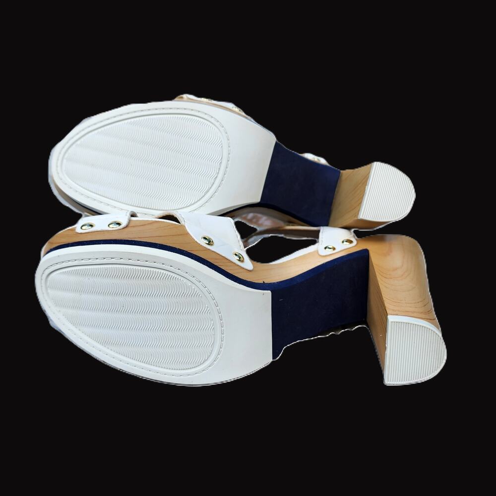 Tommy Hilfiger Whitnee Slingback Wooden Heel Sandals 9.5 - Picture 10 of 13